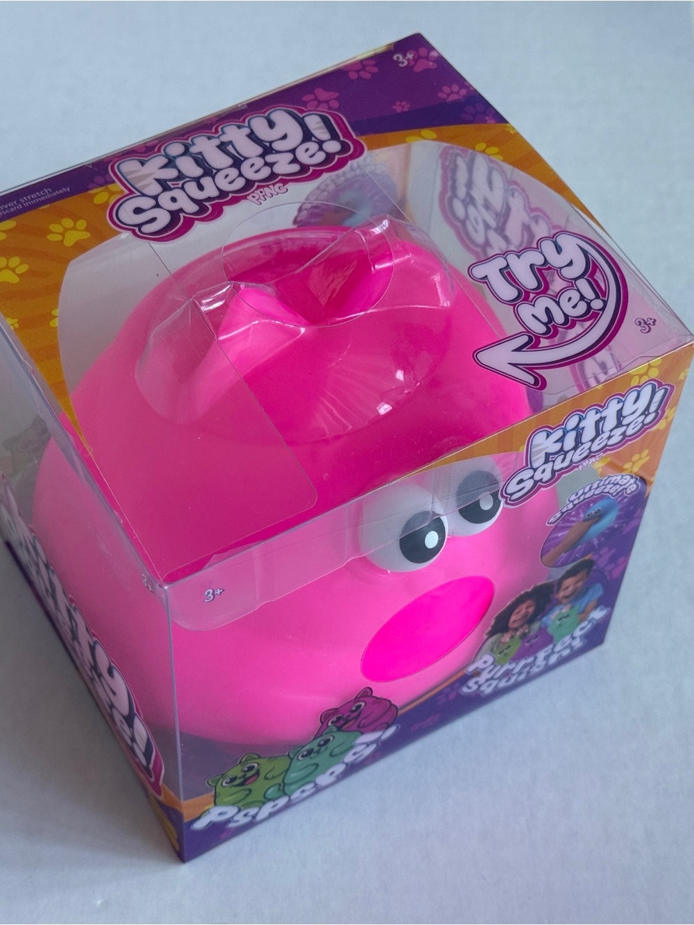 Squeeze Pink Kitty Squeeze Toy by Squeeze